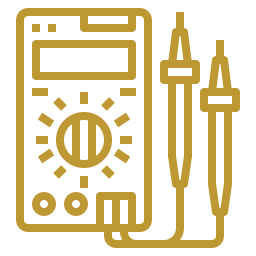 gold multimeter icon